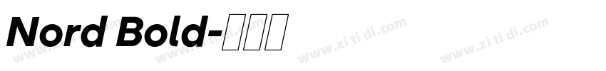 Nord Bold字体转换